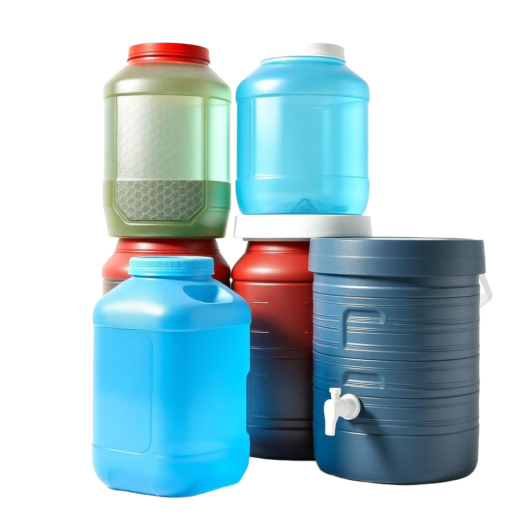 Water containers and storage